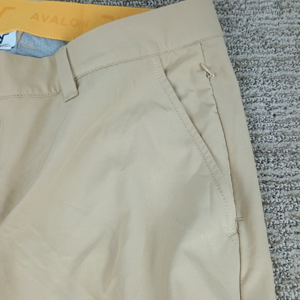 Avalon Golf Performance Jogger II Men 34L Tan Khaki Athletic Golf Pants - Picture 3 of 12